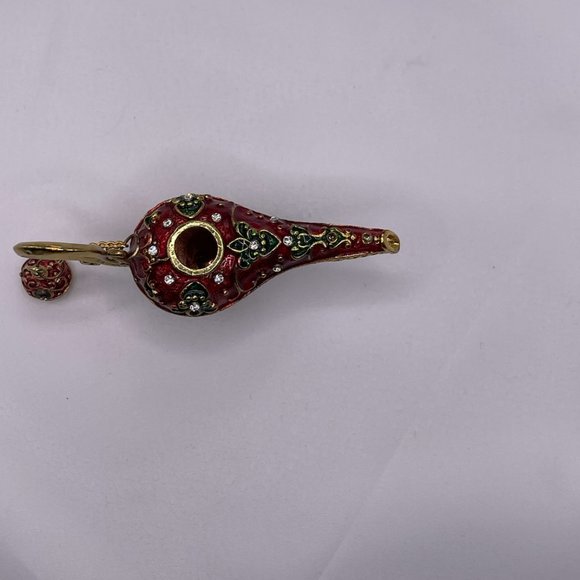 DEC1- Hand-painted hand-crafted Arabian lamp in red **Rare find** - Picture 3 of 6